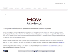 Tablet Screenshot of flowartspace.com